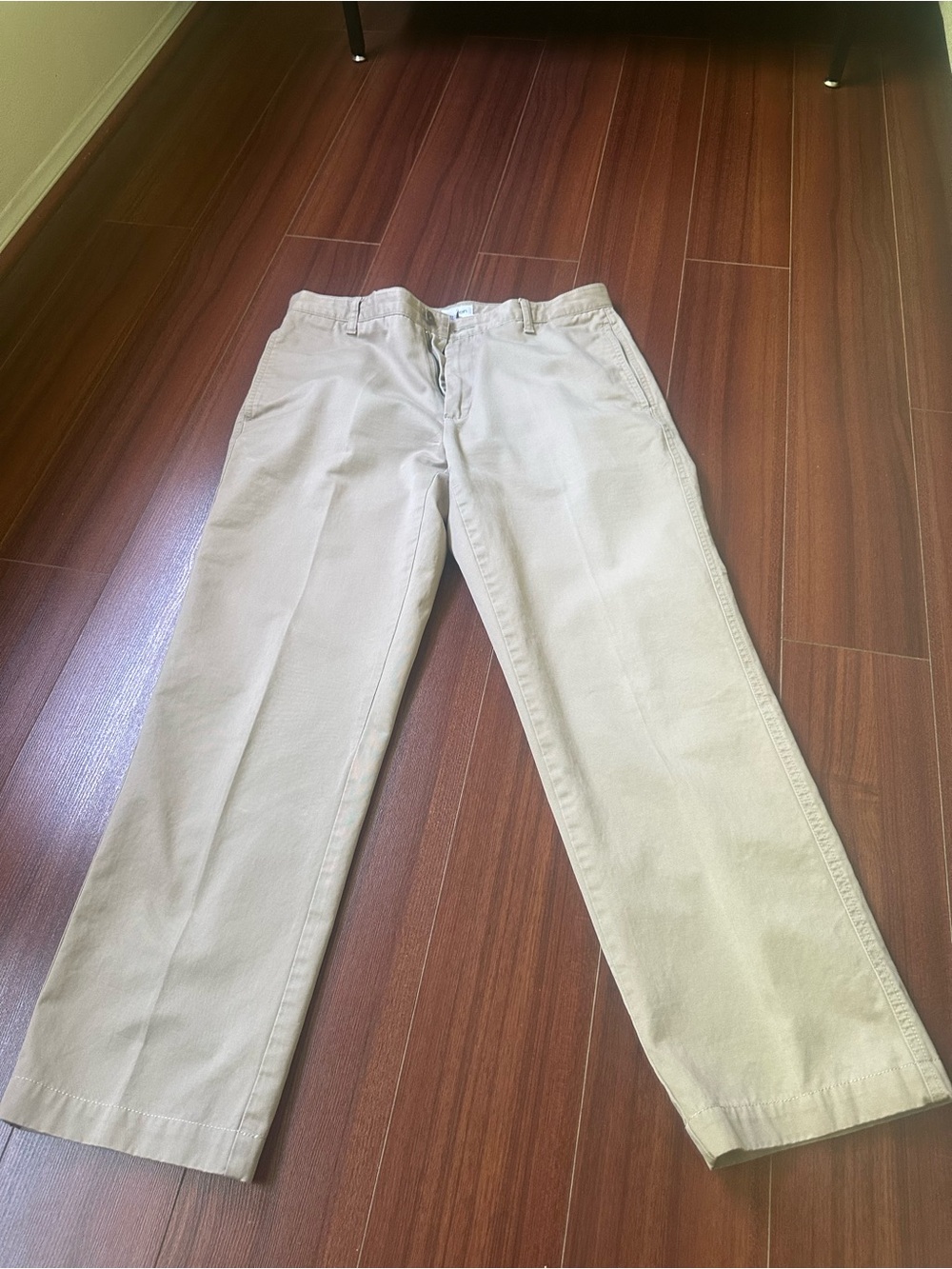 Calvin Klein Men's Khaki Straight-Leg Chinos - Light Tan